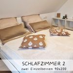 Schlafzimmer 2 der Ferienwohnung Katzensprung in Jonsdorf