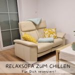 Relaxsofa in der Ferienwohnung Katzensprung in Jonsdorf